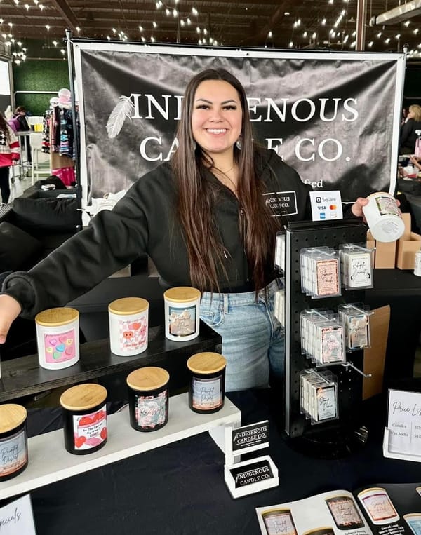 Young entrepreneur creates Indigenous candle company